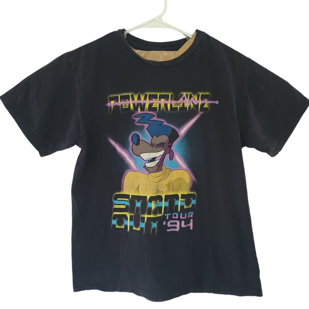 Disney A Goofy Movie Powerline Stand Out Tour ’94 Graphic T-Shirt Size Medium